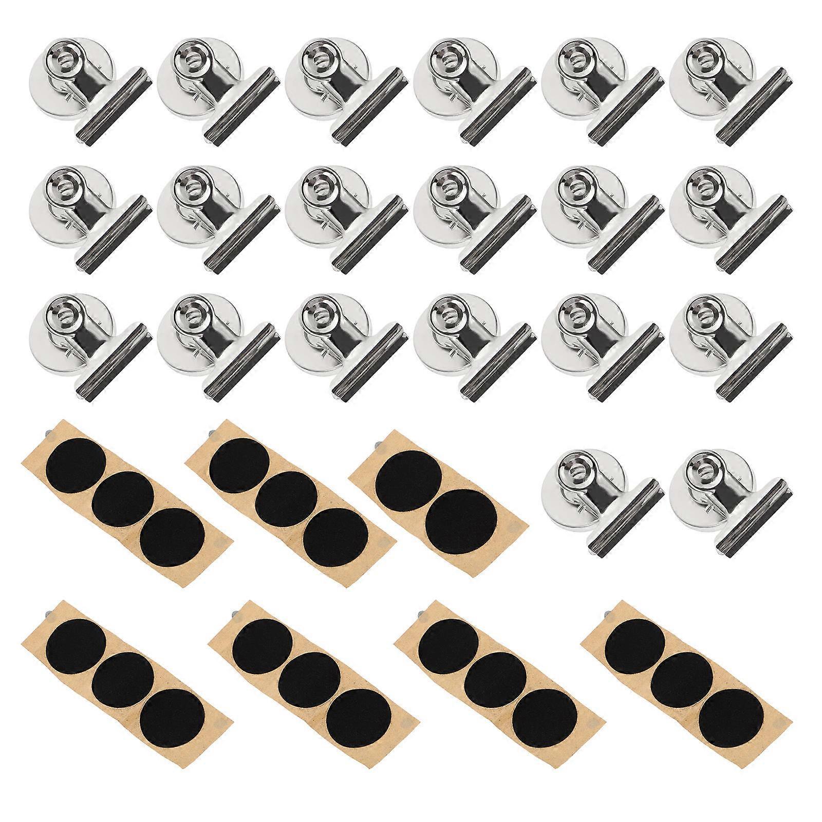 Refrigerator Magnet Clips 40Pcs Assorted Color Suitable For Displaying Cards Photos And Assignments In Home Or Office