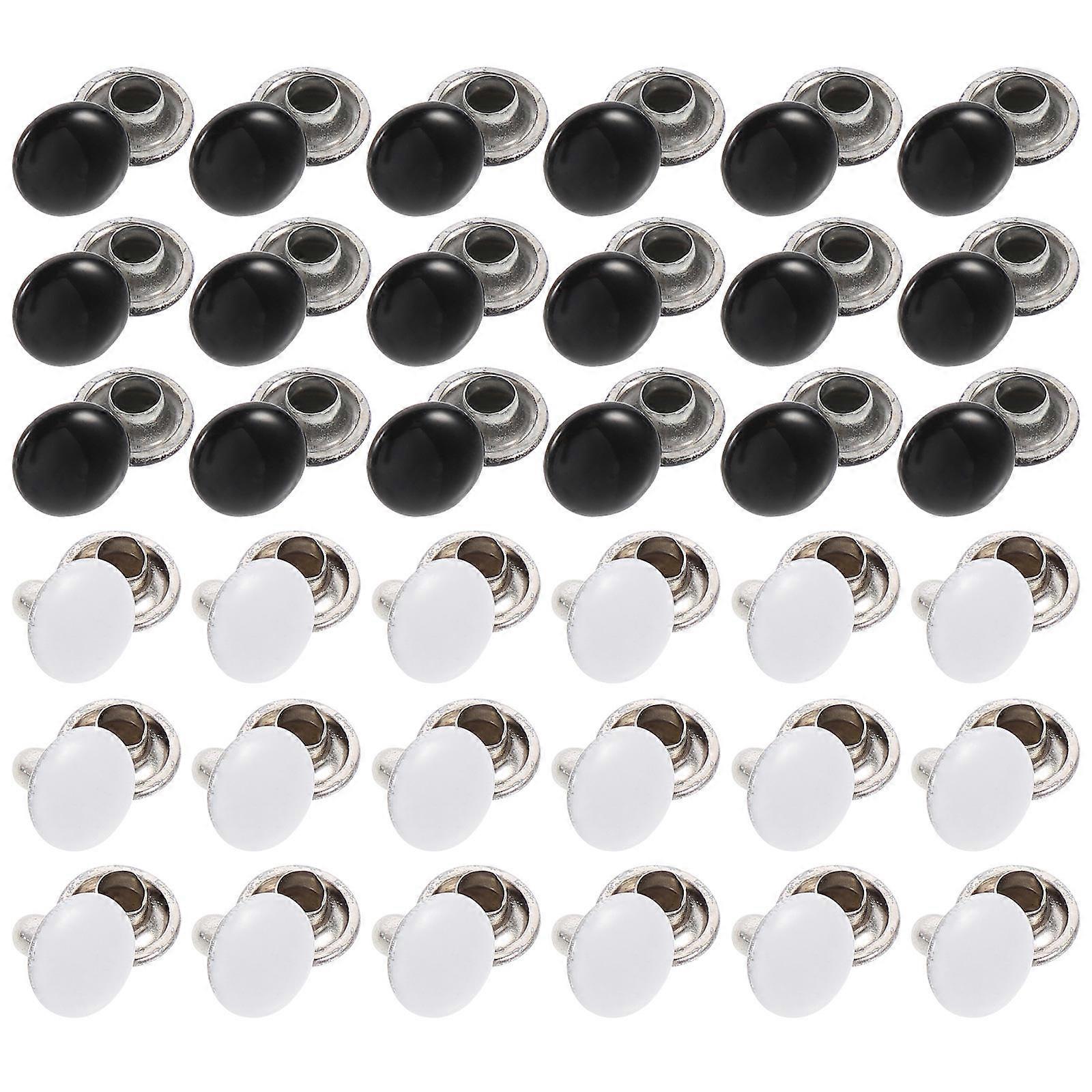 Double-sides Rivets Assorted Color For Crafts Repair DIY Projects 100 Sets