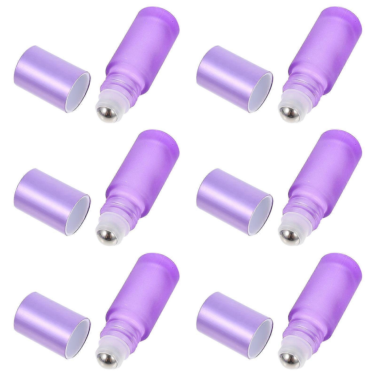 6 stk glassbeholdere for parfyme påfyllbare rulleflasker for eterisk olje