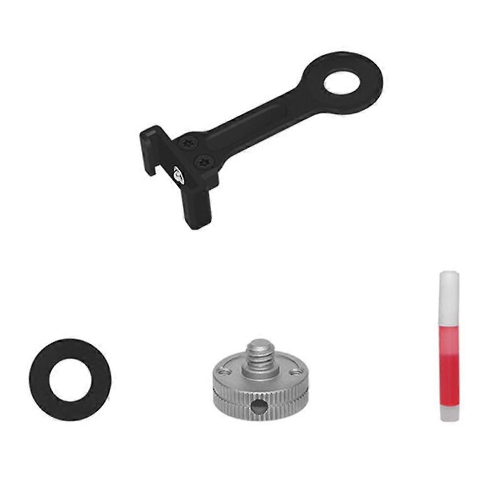 Cold Shoe Vlog Extension Rod Mount Adapter 1/4 Screw for Action Camera Mount LED Light Microphone Tripod Stand Black Single