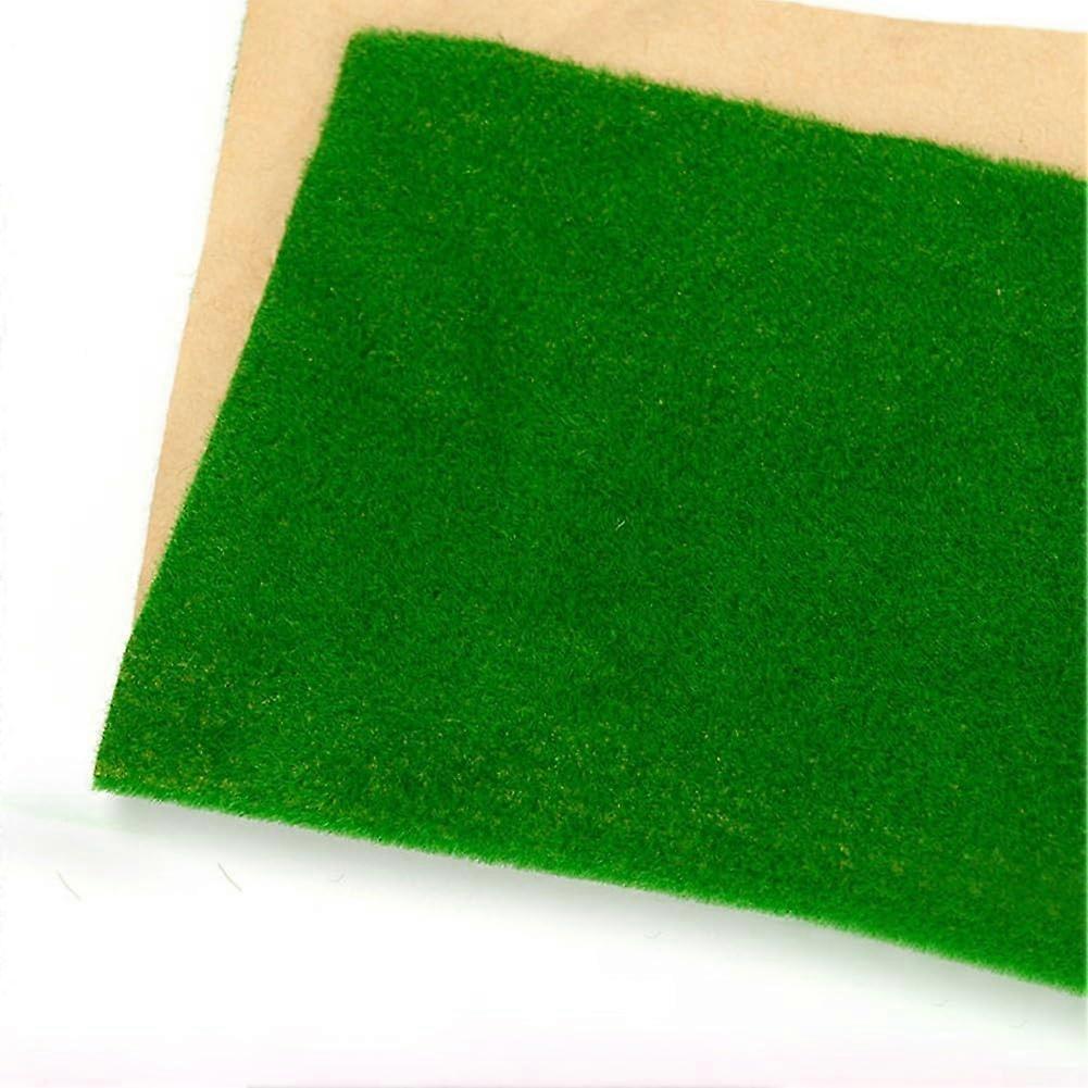 Architectural Model Turf Paper Sheets, Standard Size, Ideal For Quick Building Layouts And Mini Gardens, Medium Green