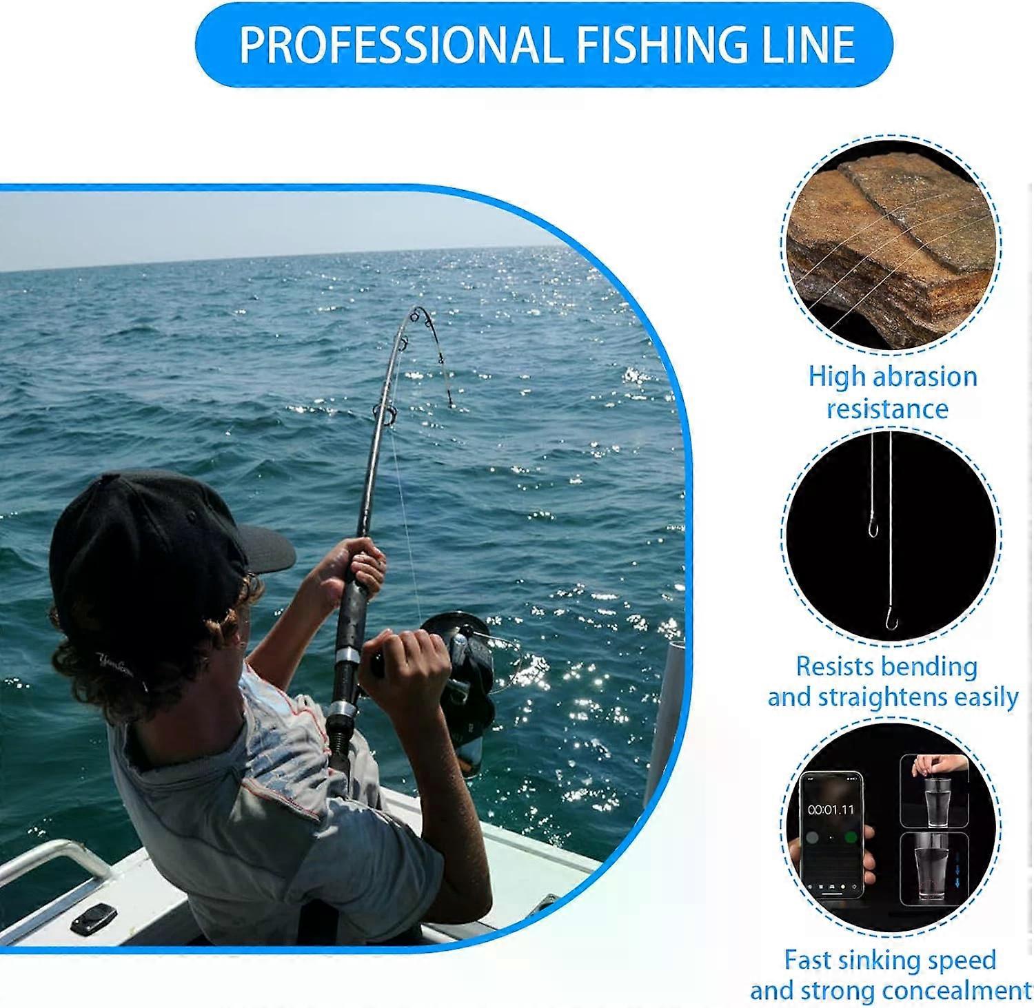 Fishing Thread, 2 PCS Nylon Elastic Invisible Magic Fishing Line Bait ...