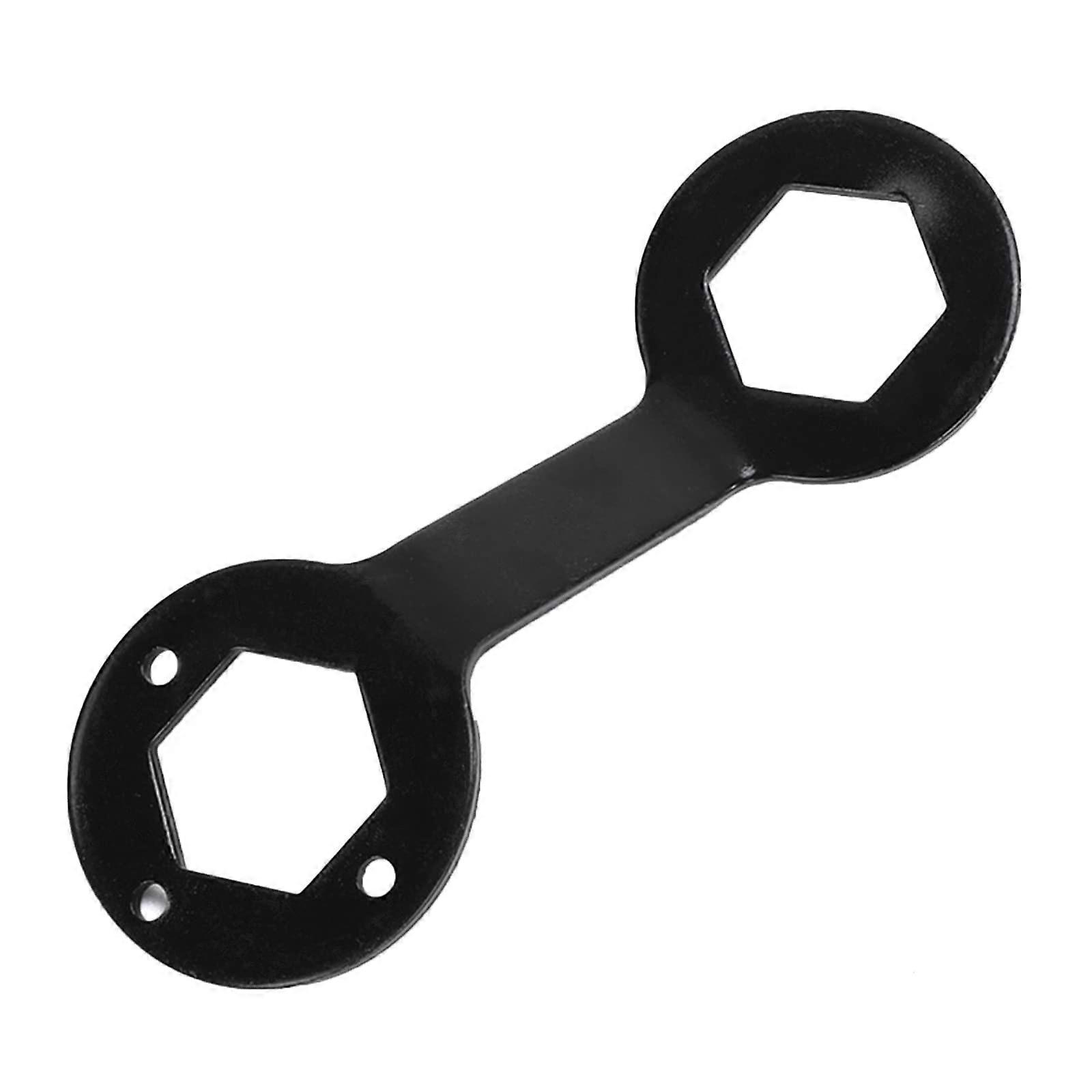 Maintenance key for washing machines, hand tool for removing the coupling large nut 5 mm thickened steel, chromevanadium alloy steel.