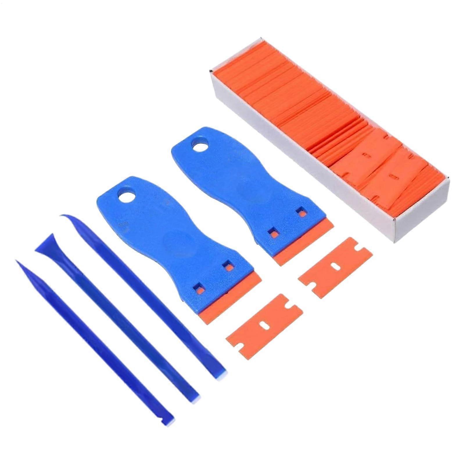 Sticker Cleaning Scraper Scratch-Resistant Window Remover, Stainless Steel Tool With Ergonomic Handle For Auto Paint