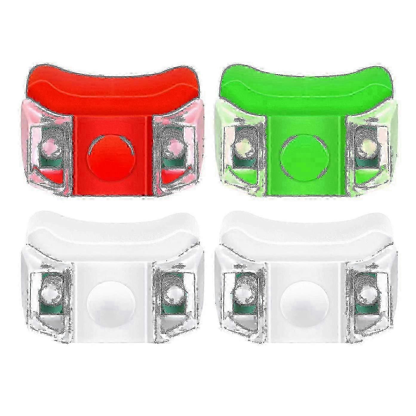 4 x światła nawigacyjne LED do łodzi, jachtów, motorówek, rowerów, polowań, biegania nocą, wędkarstwa (czerwone, zielone)