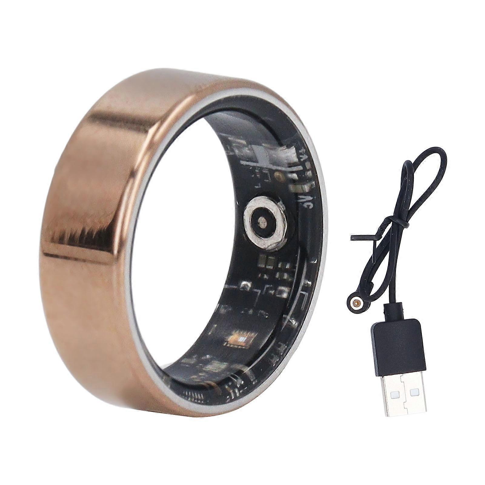 Smart Ring Fitness Tracker Pedometer Exercise Sleep Monitor Waterproof Multi Functional Bluetooth Fitness Tracker Ring Size 8