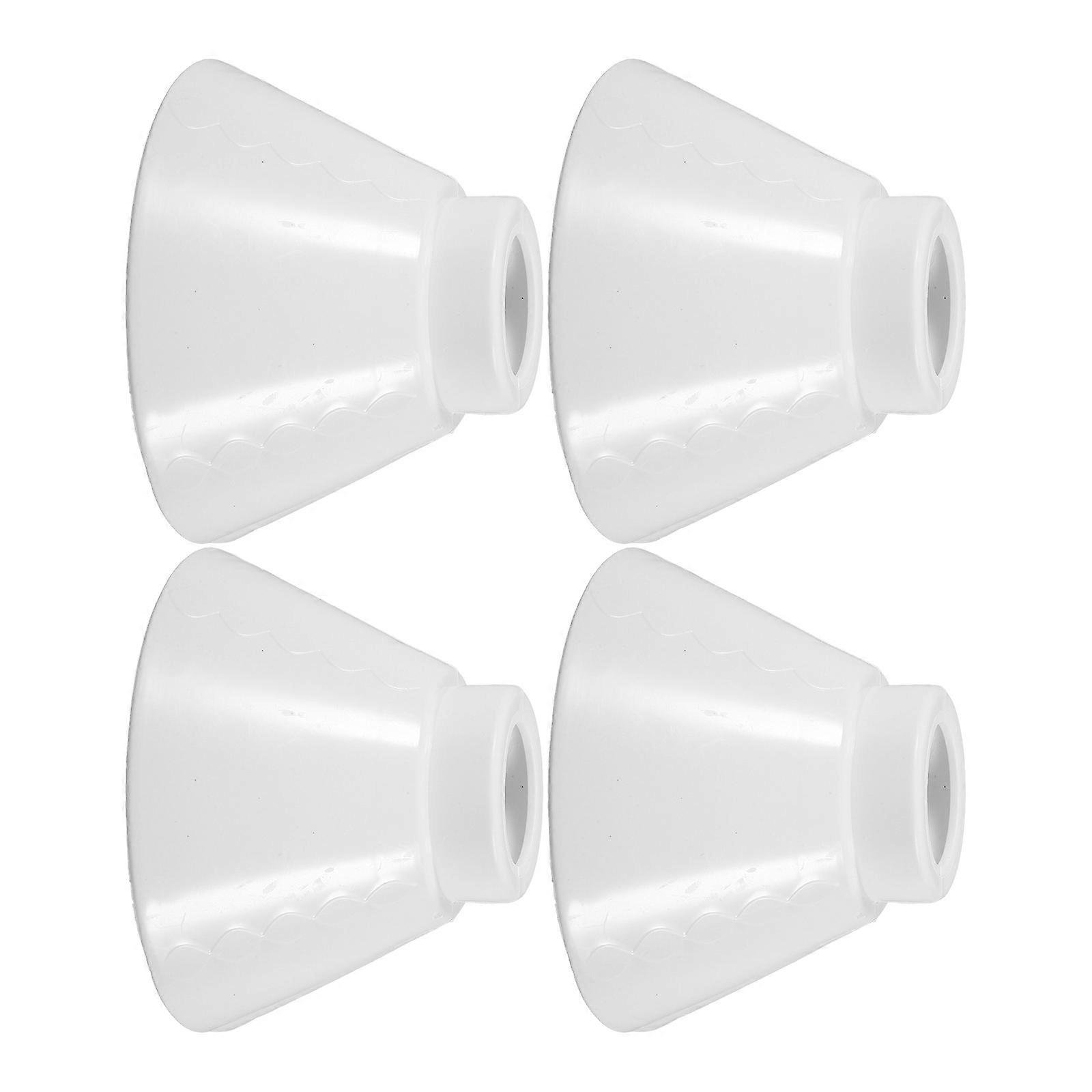 4 Sets Plastic Lamp Shade Lighting Fixture Accessory Replacement Lampshade E27