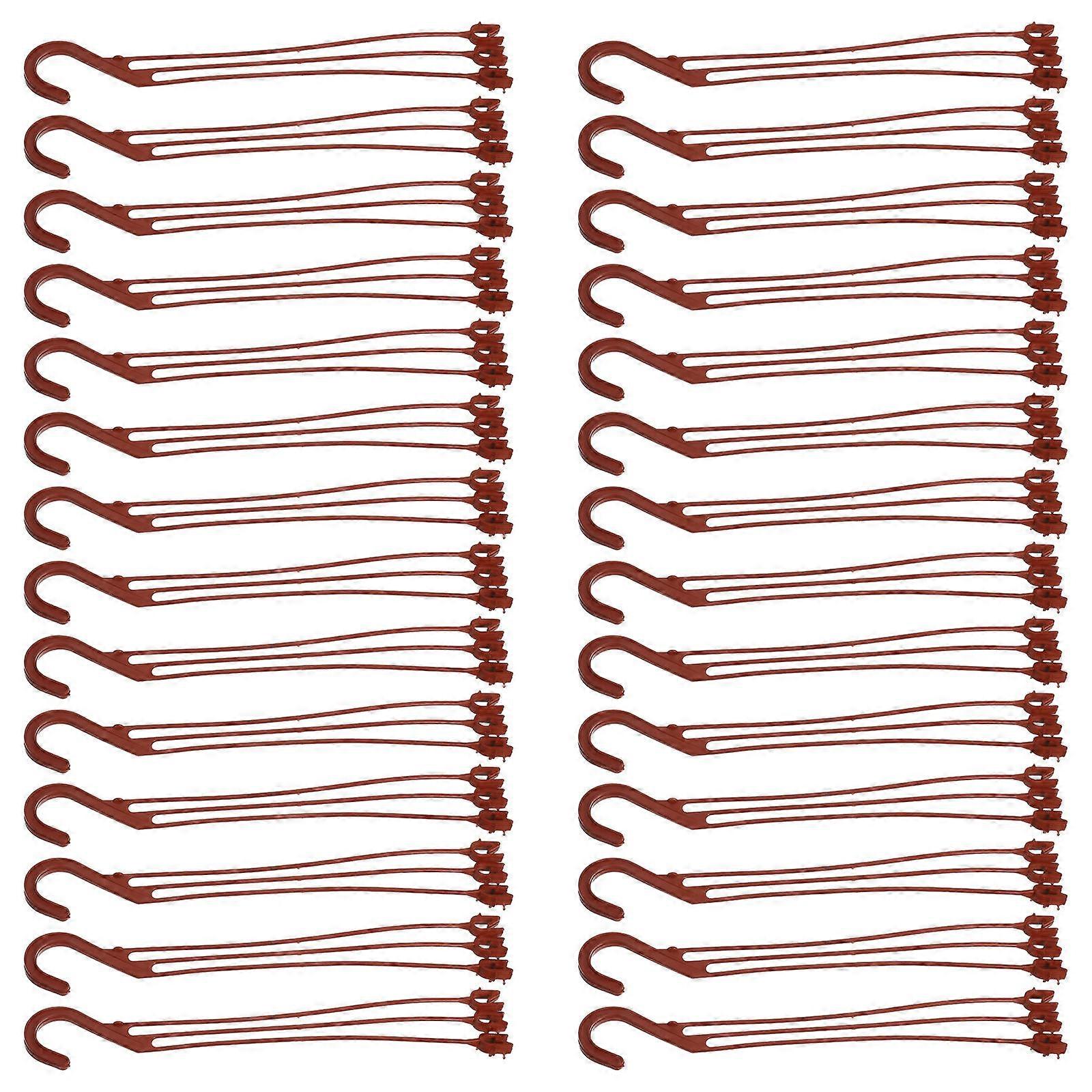 Flower Plant Holders Hooks 50Pcs For Desk Work Desk Gardening 40X4.5X0.7CM Coffee Load-bearing