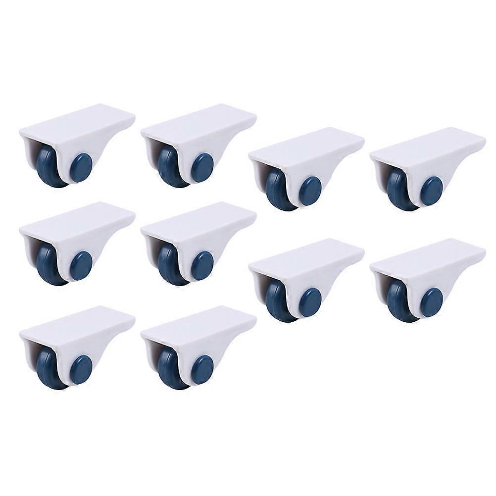 Adhesive Box Bottom Pulleys 8Pcs For Heavy Load Household Use With Blue Color And Round Shape
