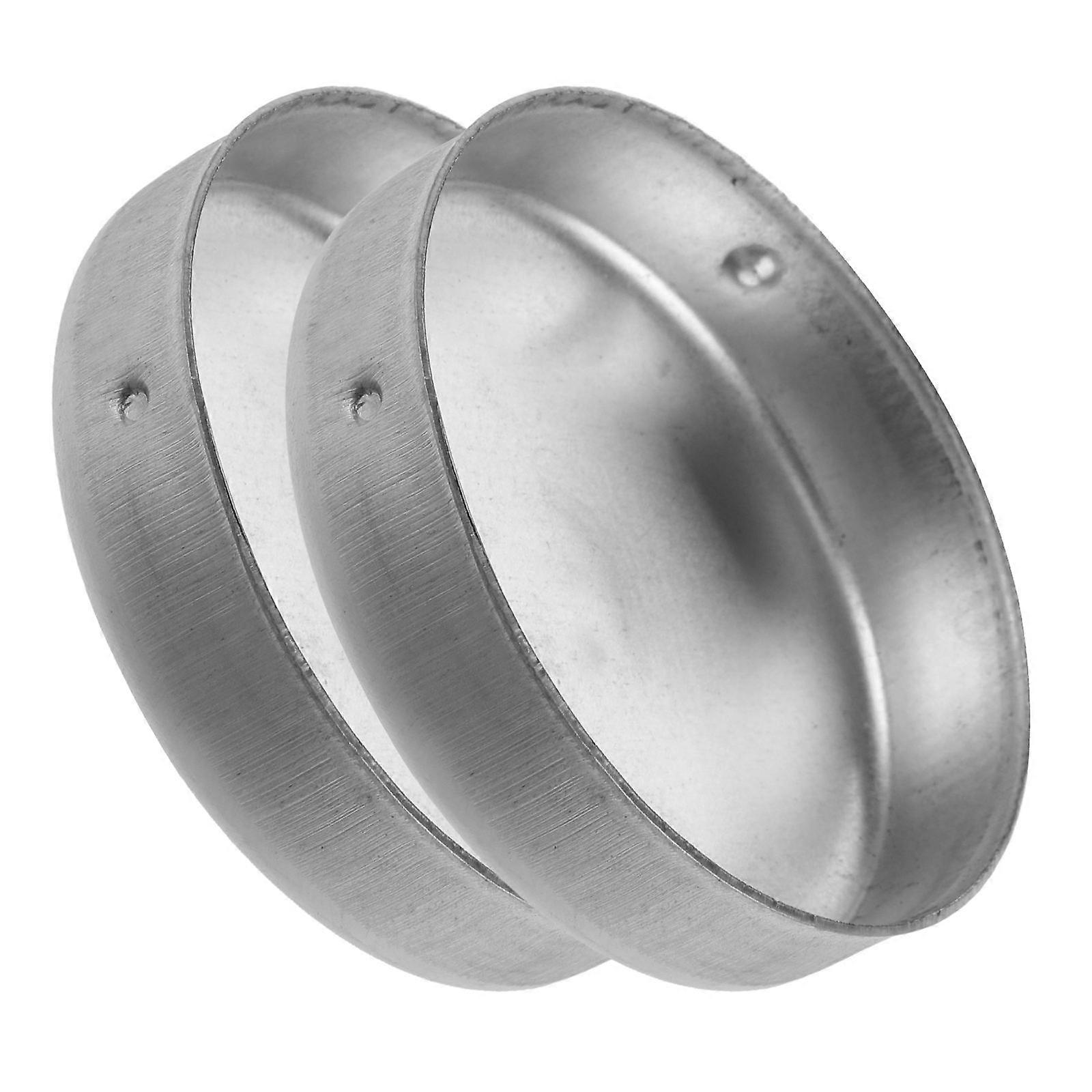 2Pcs Metal Cover For Warning Posts Dustproof Impact Resistance Optimal For Roadway Safety Outdoor Environment