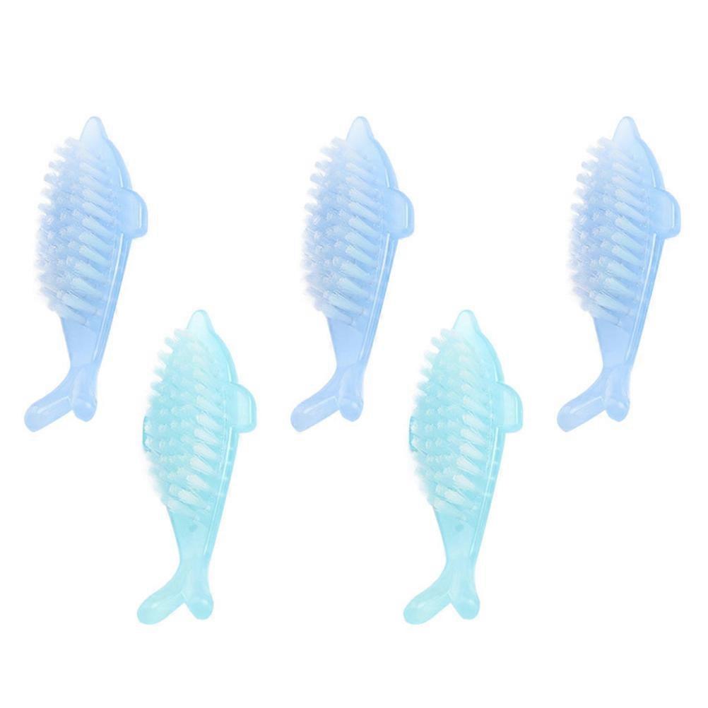 5pcs Multi Function Nail Brush Set for Toe Cleaning & Nail Dust Removal – Lightweight Fine Bristles Pedicure Tool for Manicure Enthusiasts