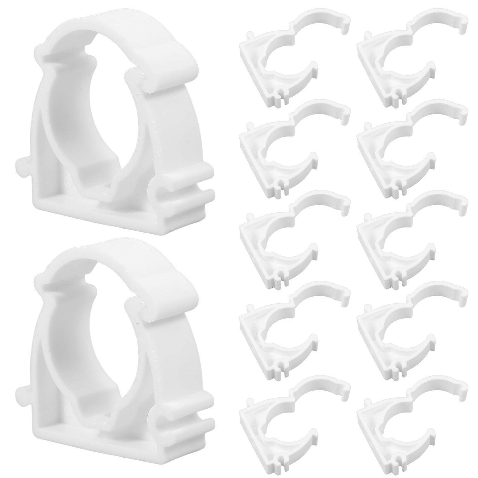 100pcs PVC Pipe Mounting Clamps with Vibration Dampening Inserts for Water Pipes – Leakproof Support Brackets for Plumbing & Engineering Applications