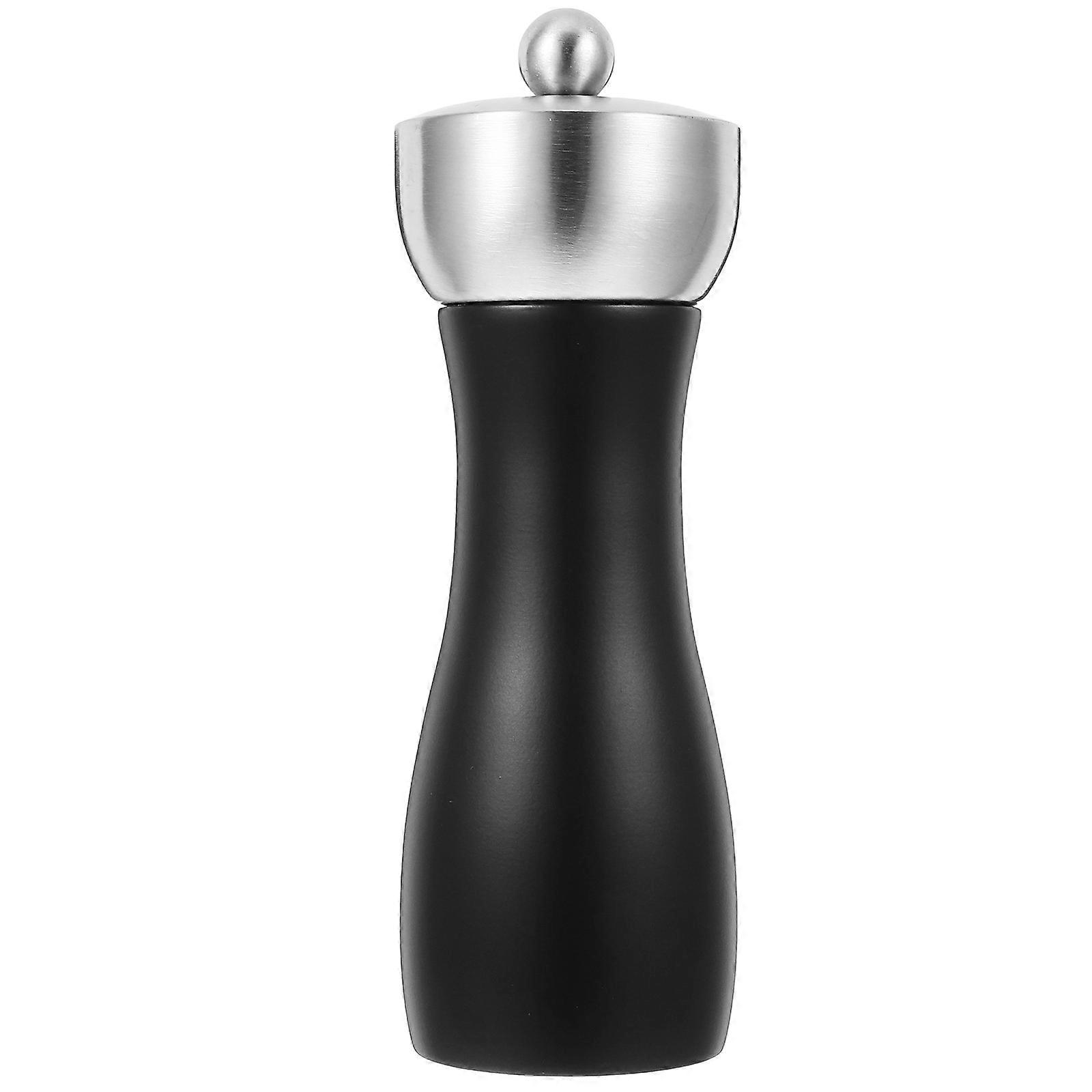 Oak Wood Pepper Grinder with Adjustable Coarseness – Refillable Manual Salt Mill for Kitchen – User Friendly Spice Tool for Freshly Ground Flavor