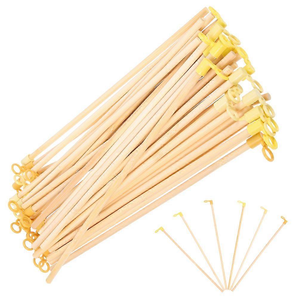 50Pcs Handheld Lantern Poles Wooden Lantern Sticks Long Lantern Handles DIY Accessory