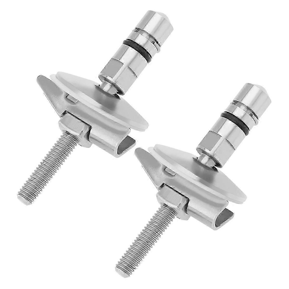 1 paire de charnières de fixation pour abattant WC M6 x 71,5 mm, en acier inoxydable, compatible C0102G