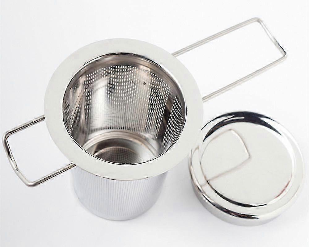 Stainless Steel Foldable Tea Strainer with Double Handle for Loose Leaf Tea