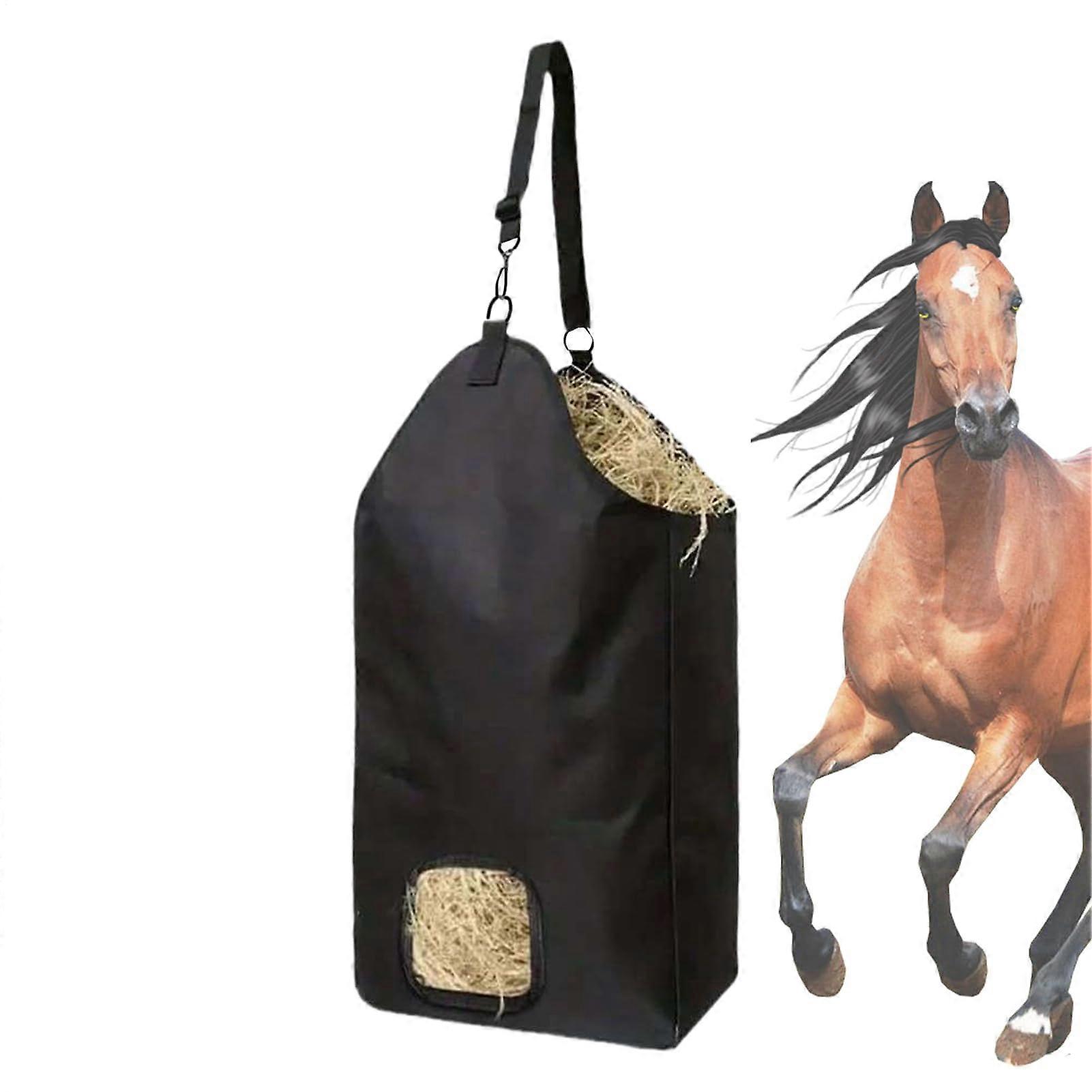 Hay Net Slow-Feed Equine Hay Sack With Large Capacity For Stable And Stall