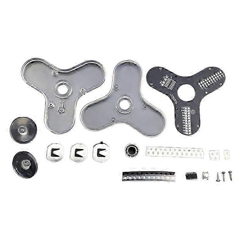 LED Rotating Gyroscope DIY Kits Finger Gyroscope Soldering Practice Kits