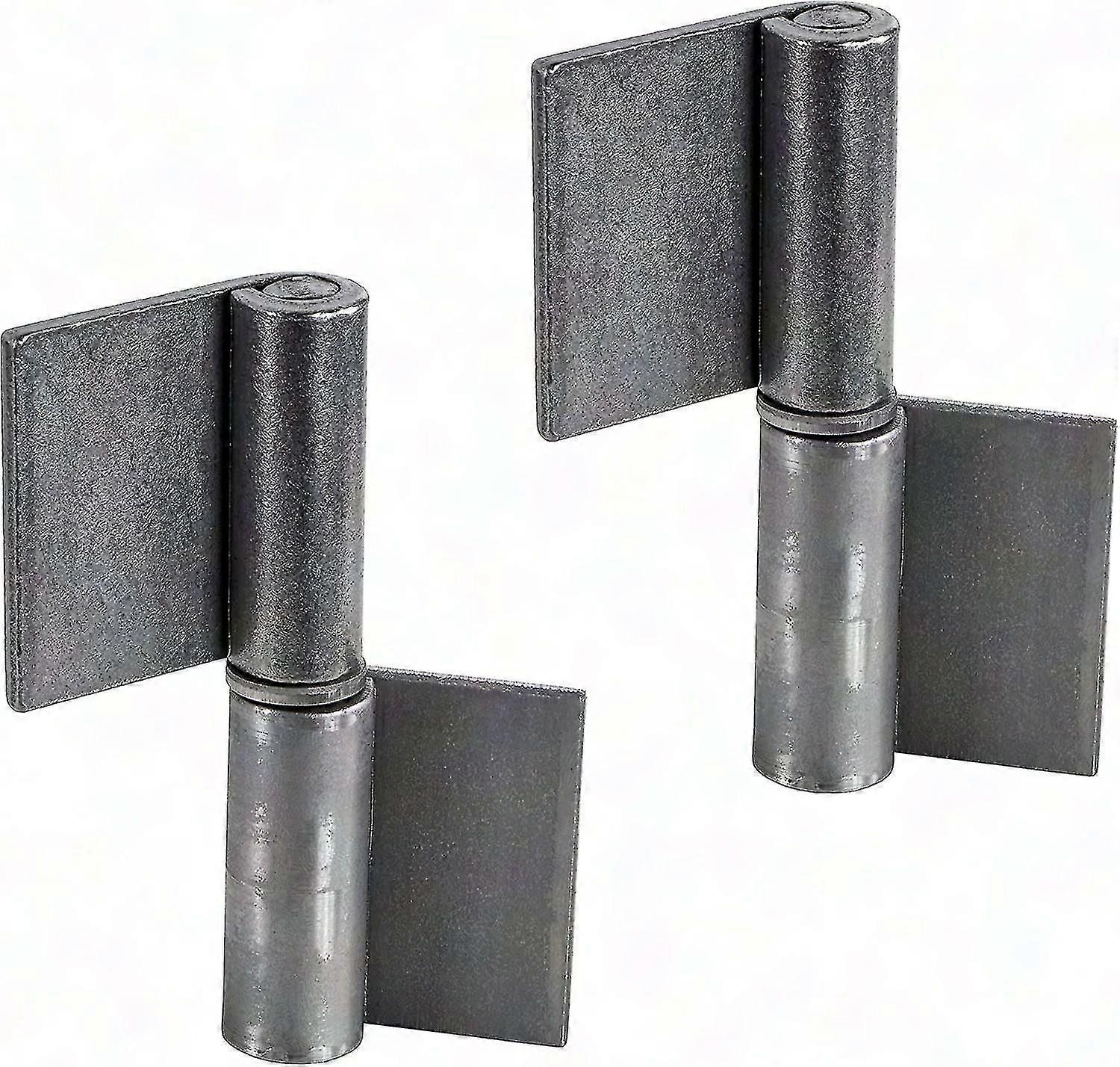 مفصلات الأبواب المعدنية الملحومة 82 مم شديدة التحمل لأبواب الحدائق والآلات 2 حزمة