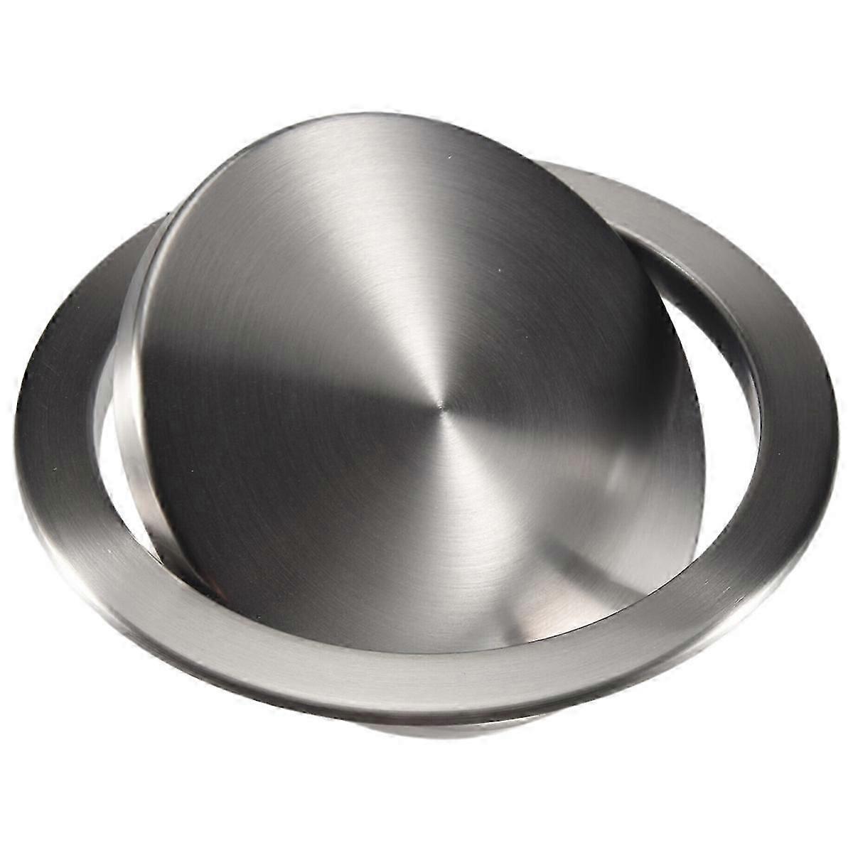 Stainless Steel Built-In Trash Can with Flap Lid - Recessed Flush Mount Kitchen Garbage Bin