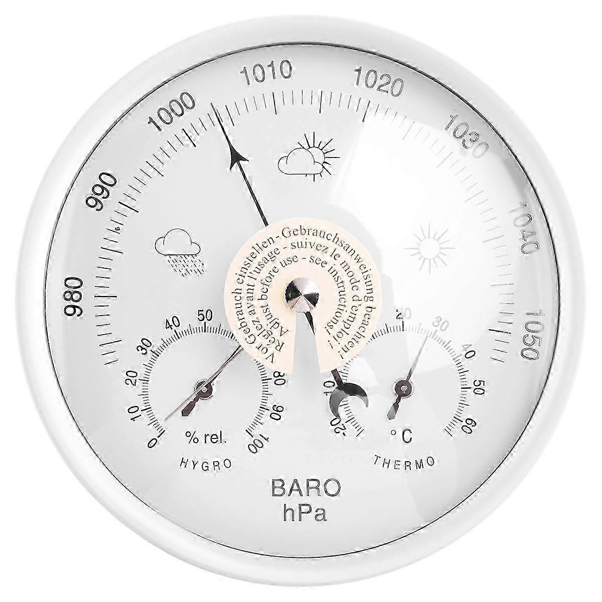 Digital Indoor Hygrometer: 3-in-1 Wall-Mounted Weather Thermometer with Barometer and Hygrometer for Home Use