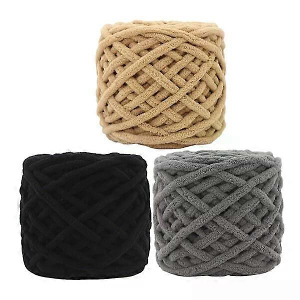 3 rolls of knitting wool, thick style, skin-friendly and not easy to deform