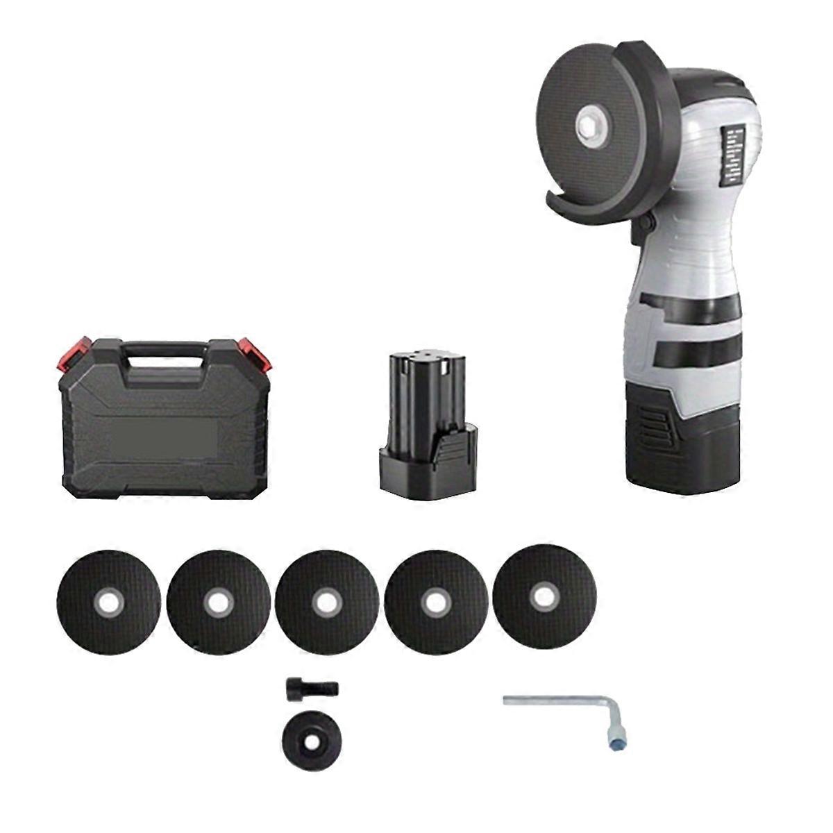 16.8V Lithium Battery Angle Grinder, Mini Polishing and Cutting Machine, Household Electric Micro-Grinder EU Plug