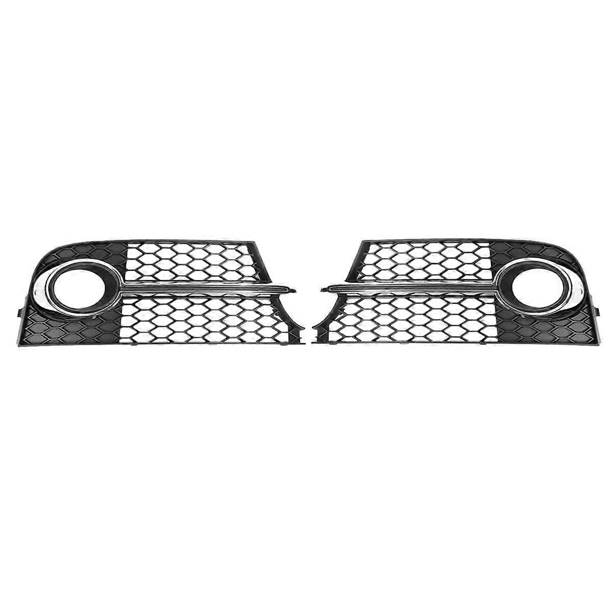 Car Mesh Fog Lamp Frame Honeycomb Grille Fog Lamp Cover for TT MK2 TTS 2011-2014 8J0807682K 8J08076
