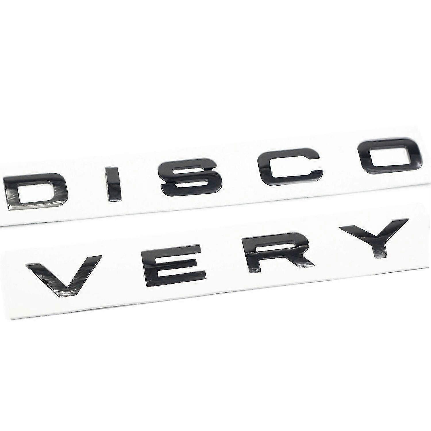 3D Glossy Black Letter Car Rear Front Badge Emblem Decal Sticker for Front Hood Rear Trunk