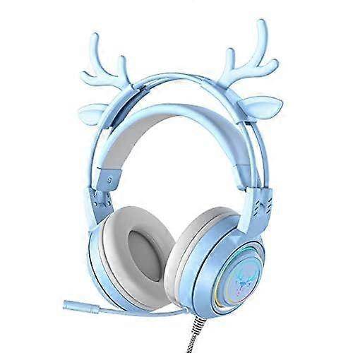 Stereo Gaming Headset for PS4 PC Xbox One PS5 Controller, Noise Cancelling Over Ear Headphones with Mic, LED Light, Bass Surround, Soft Memory Earmuff