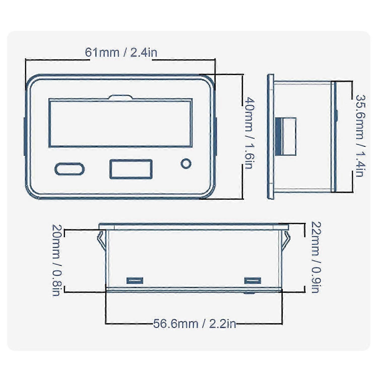 High quality LCD voltage and power percentage digital display DC8-30V digital