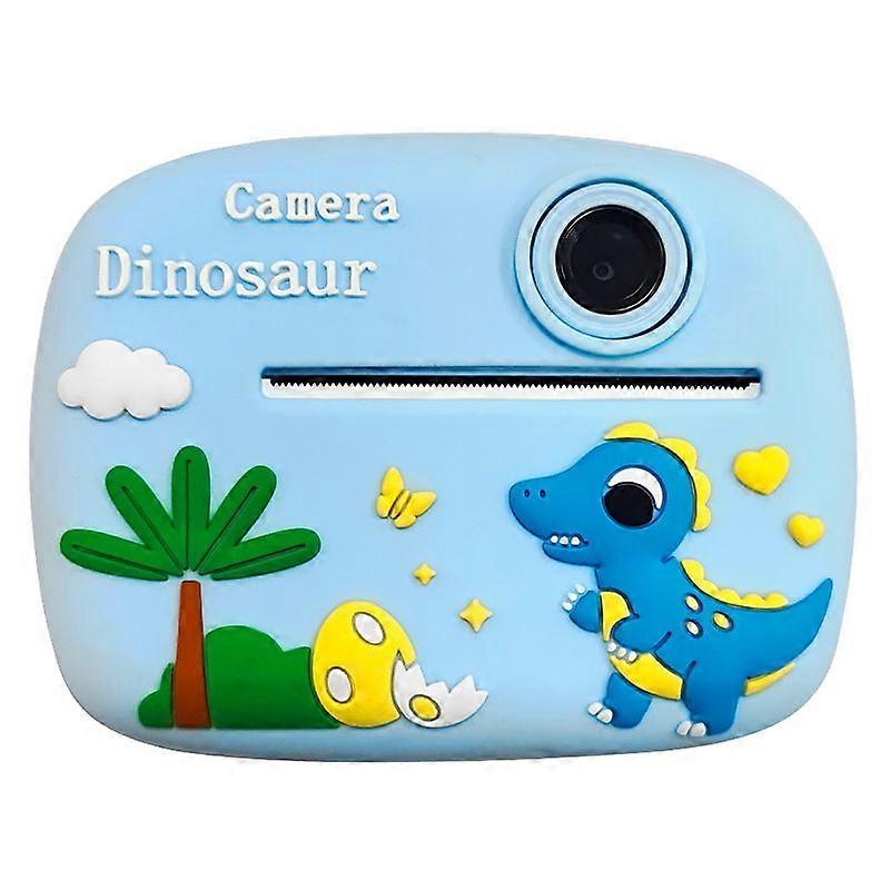 Kids Camera D1 Instant Print 2400W HD Dual Lens 2.4 Inch Screen 1080P Video with Stickers and 32GB TF Card Chronus (Blue)
