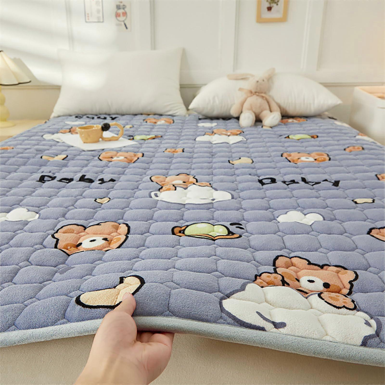 Futon Mattress Soft Milk Velvet Class A 90x200cm Tatami Sleeping Pad Portable Rollable For Student Dormitory