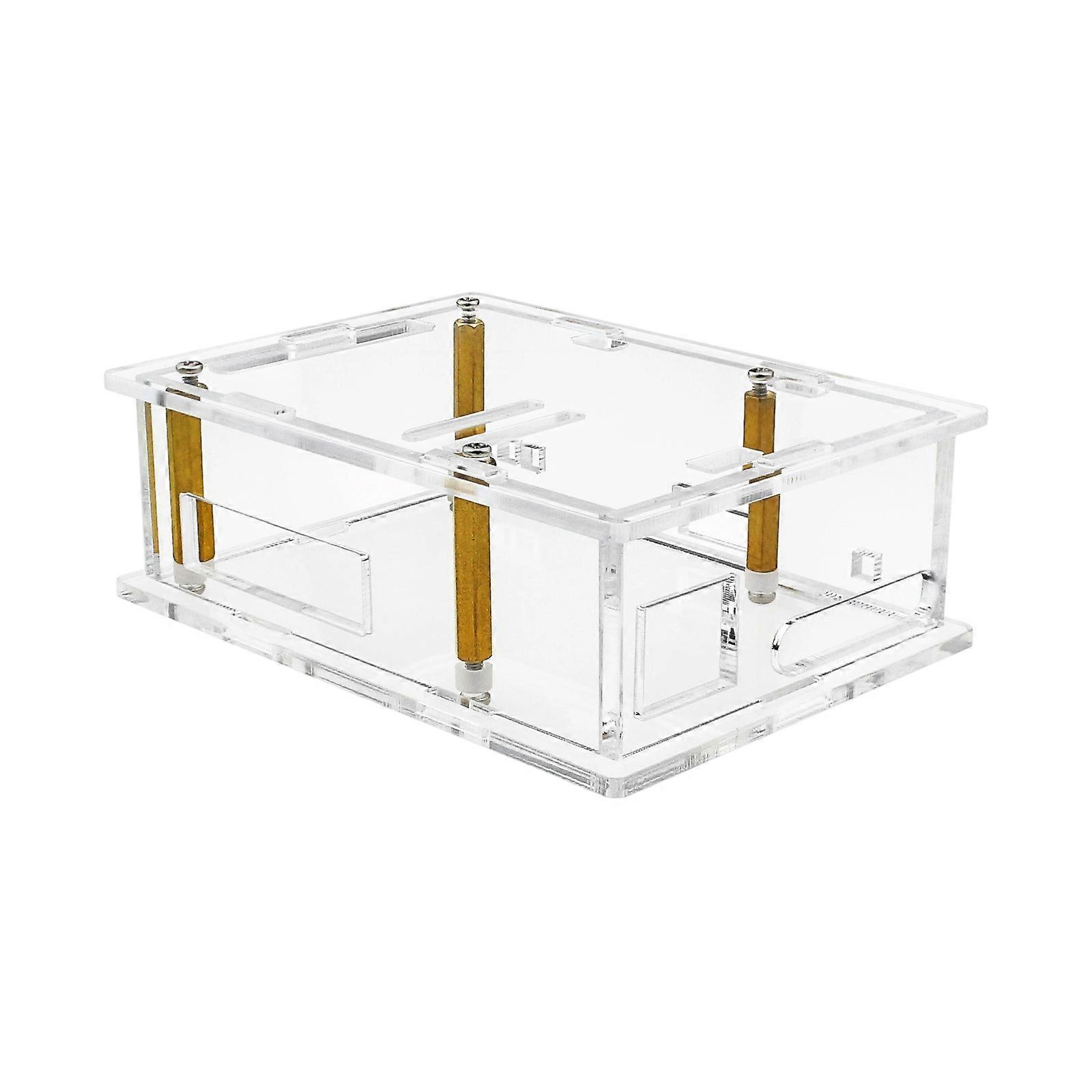 Transparent Acrylic Enclosure Case for ESP32 Development Board Easy Access Port Ventilation Opening Maintenance Multicolor