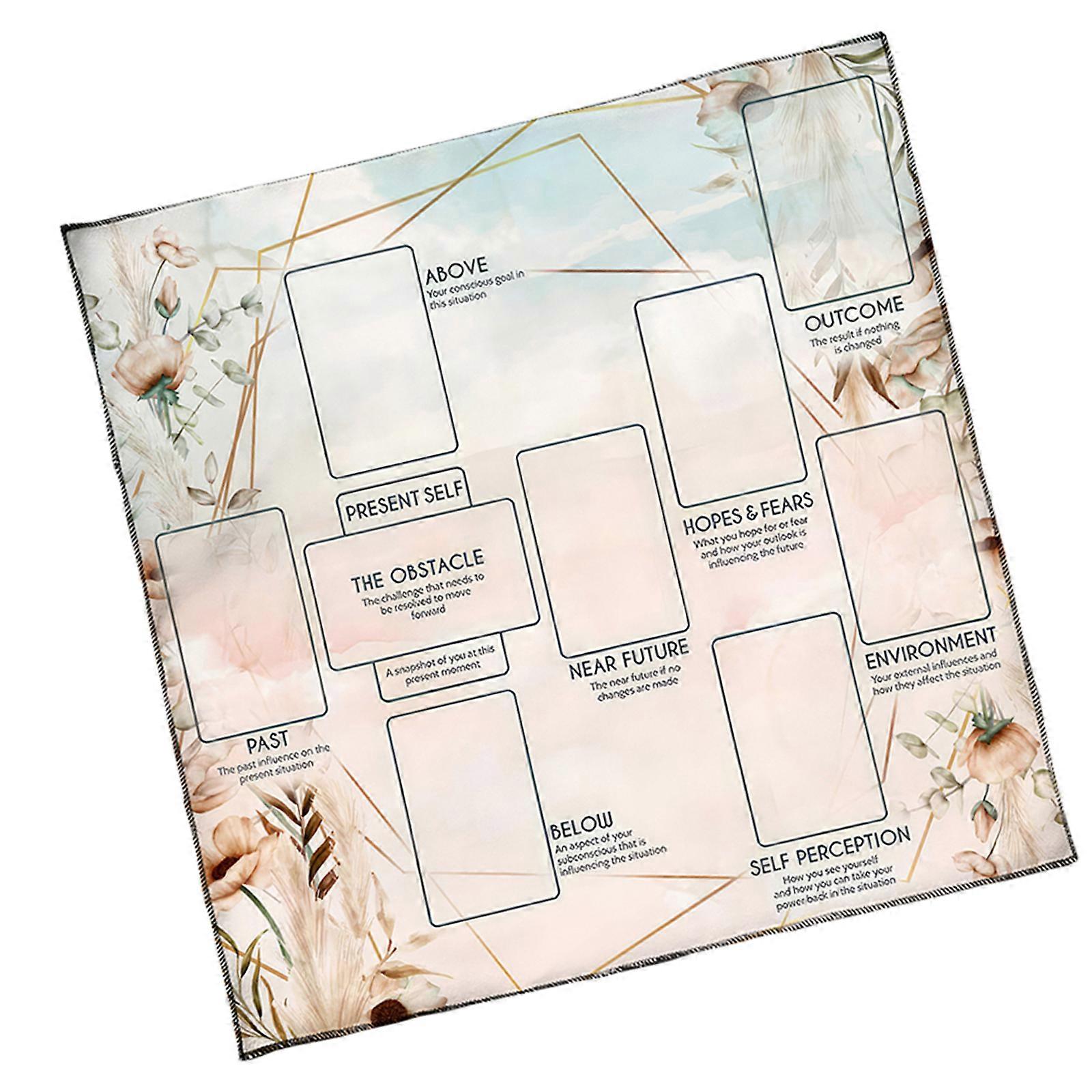 Altars Cloth Divinations Cards Table Cloth Tapestry Reading Card Tarots Card Tablecloth Altars Cloth Easy to Use  75x75cm