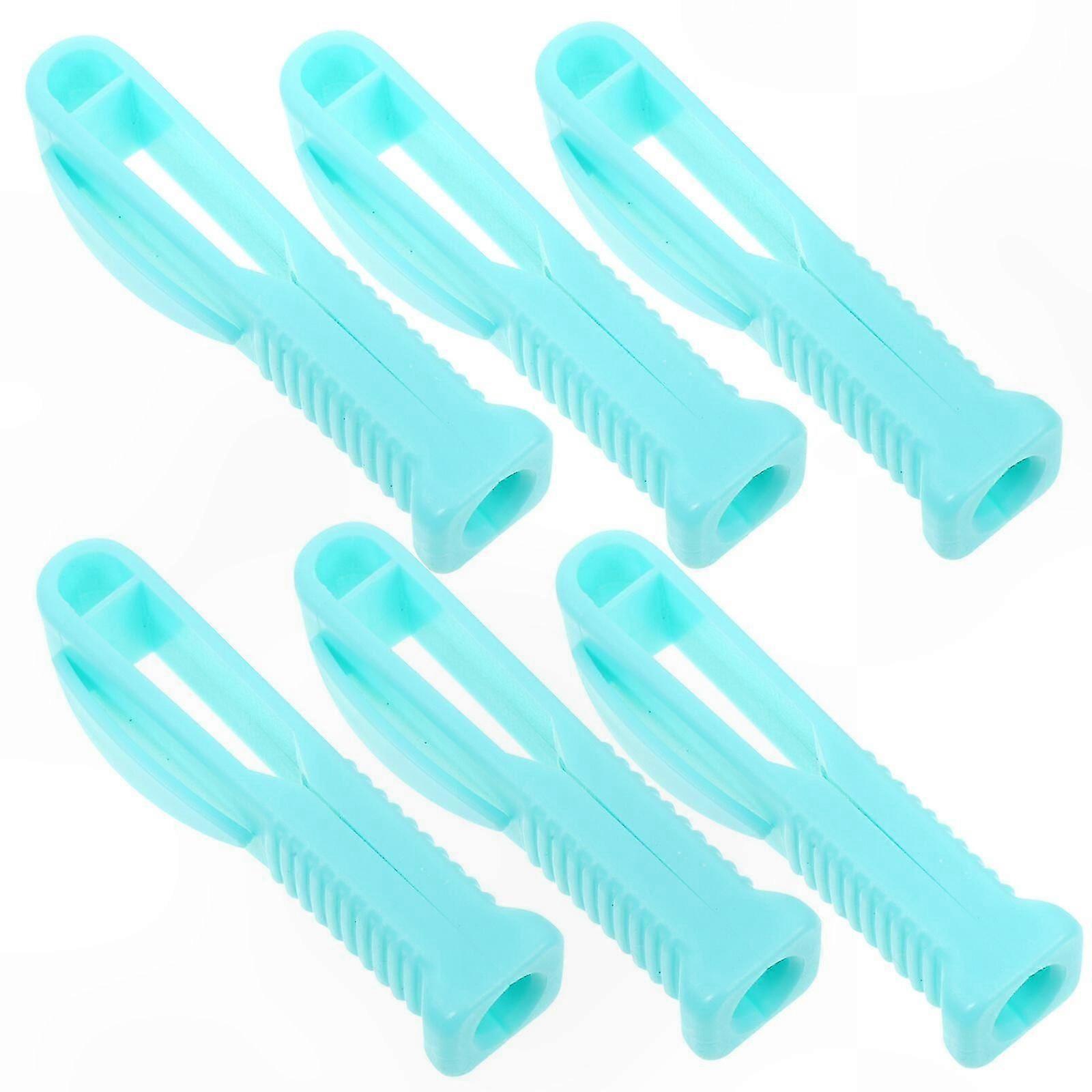 6-Pack Plastic Ampoule Opener with Groove Design for Vial Breaking and Mini Bottle Opening