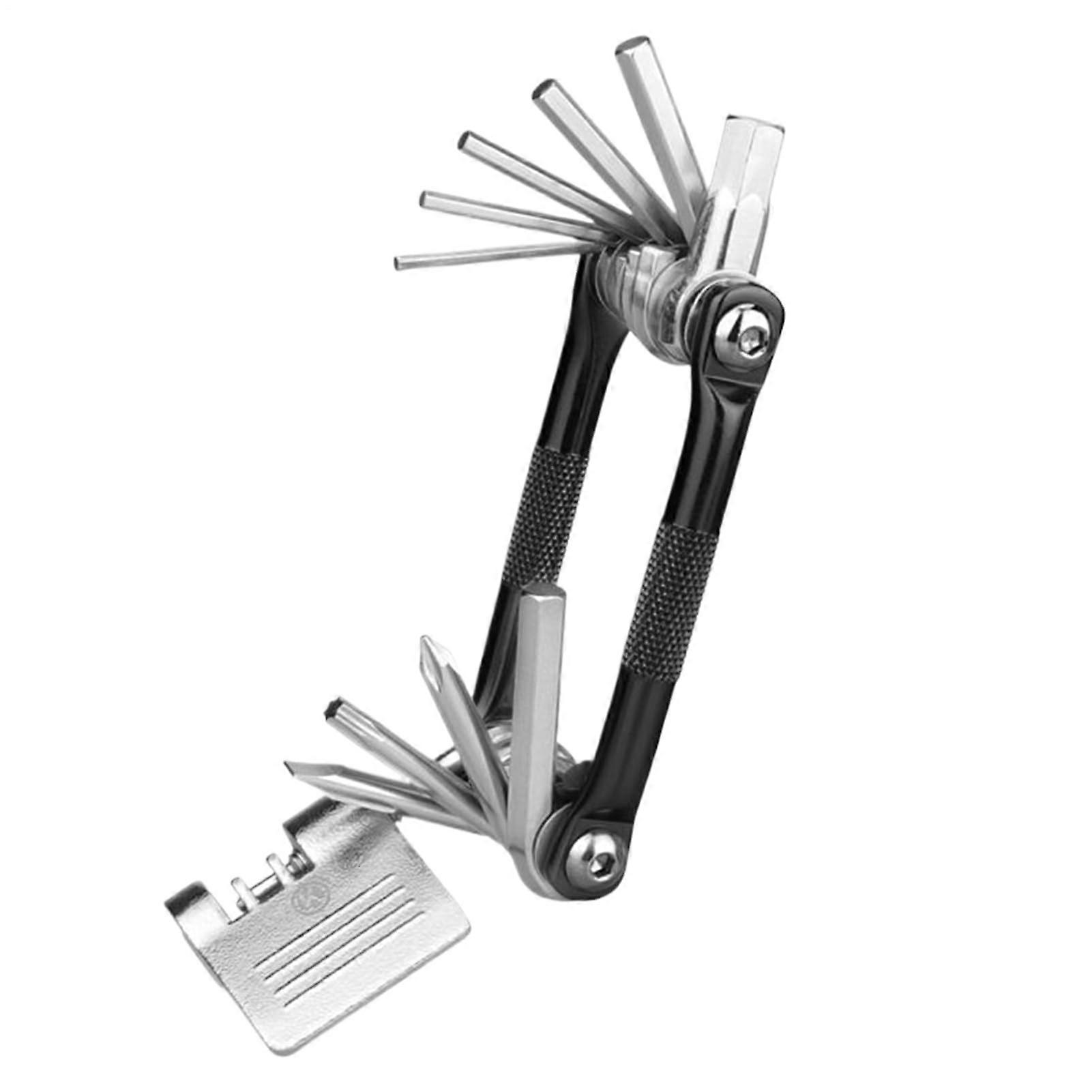 Bike Tool Kit Portable Bicycle Tools Kit With Storage Bag Multifunction Folding Tools For Outdoor Travel