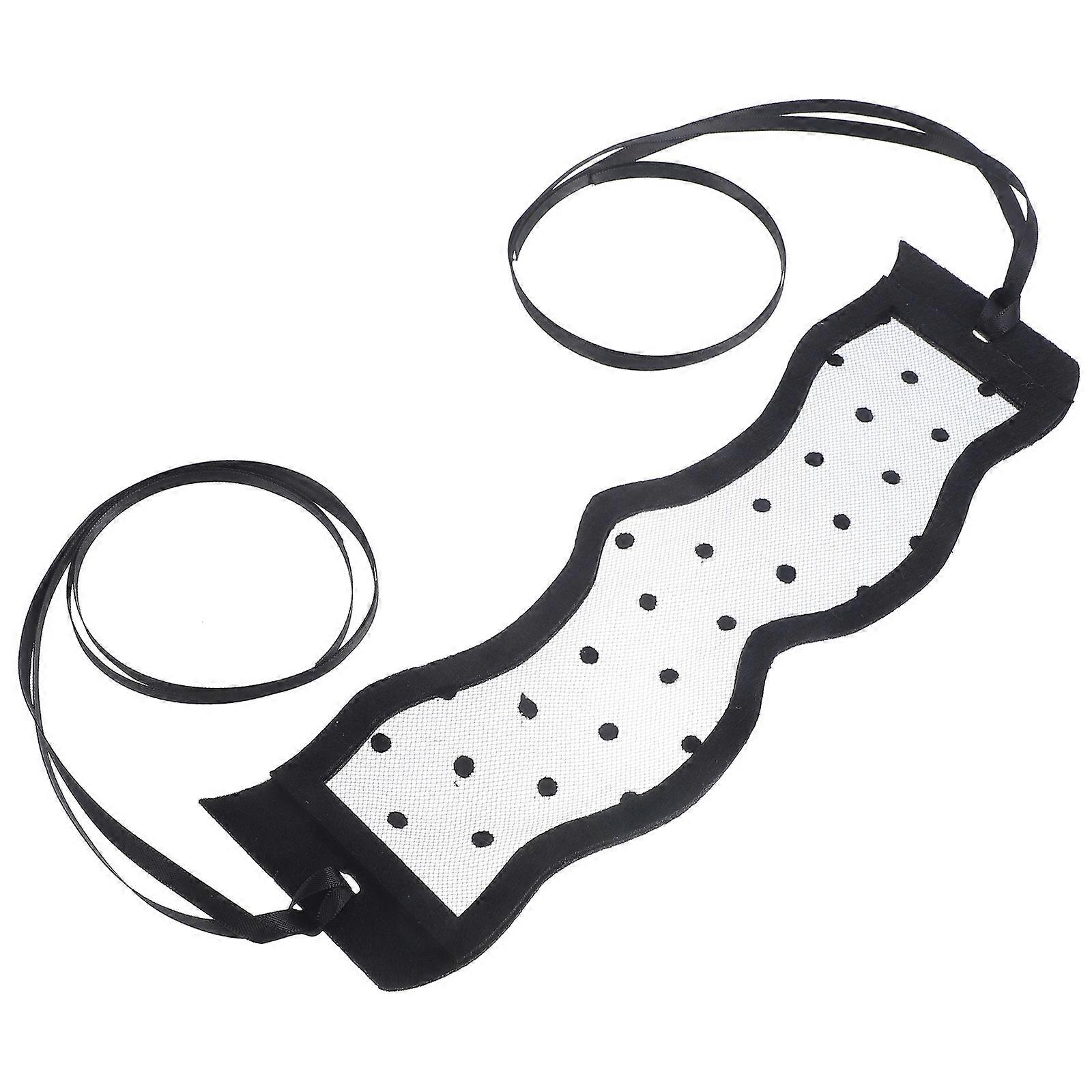 Masquerade Party Mask Black Eye Mask for Decoration Use 2Pcs