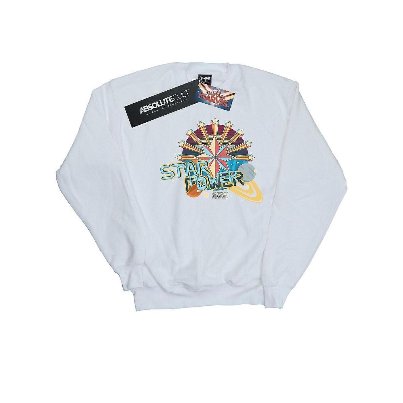 Marvel férfi Captain Marvel Star Power pulóver