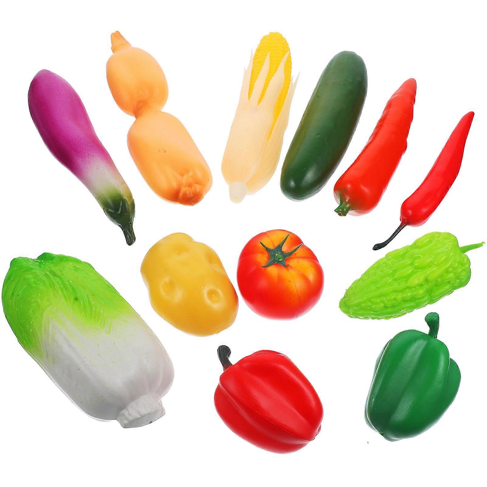 Artificial Vegetable Simulated Vegetable Models for Decoration 12Pcs