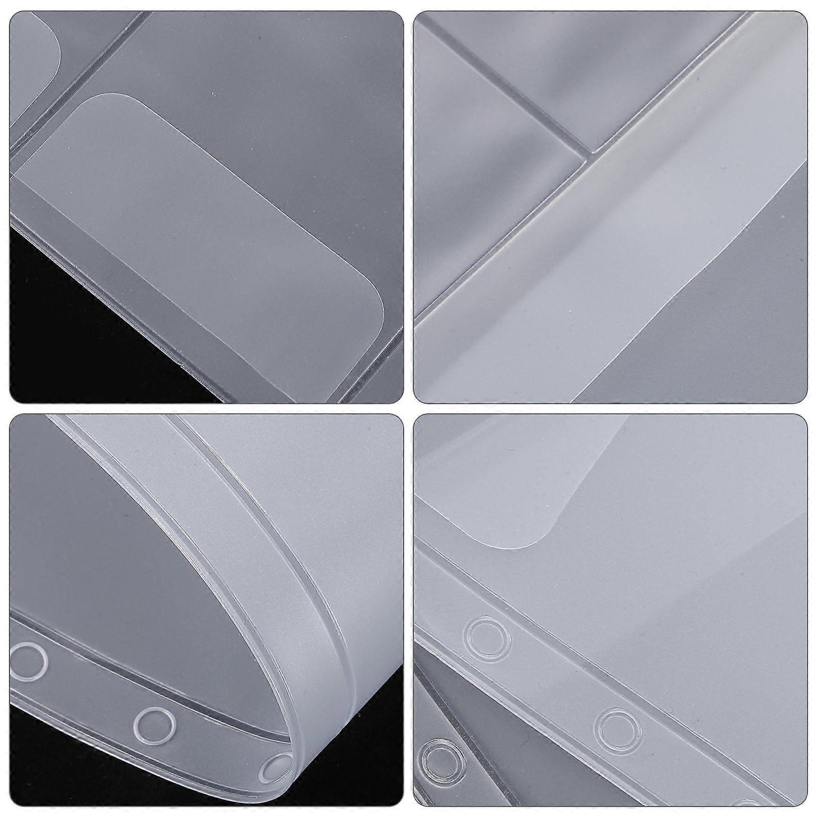 Binder Pouch Transparent PVC Binder Pockets for Storage 15Pcs
