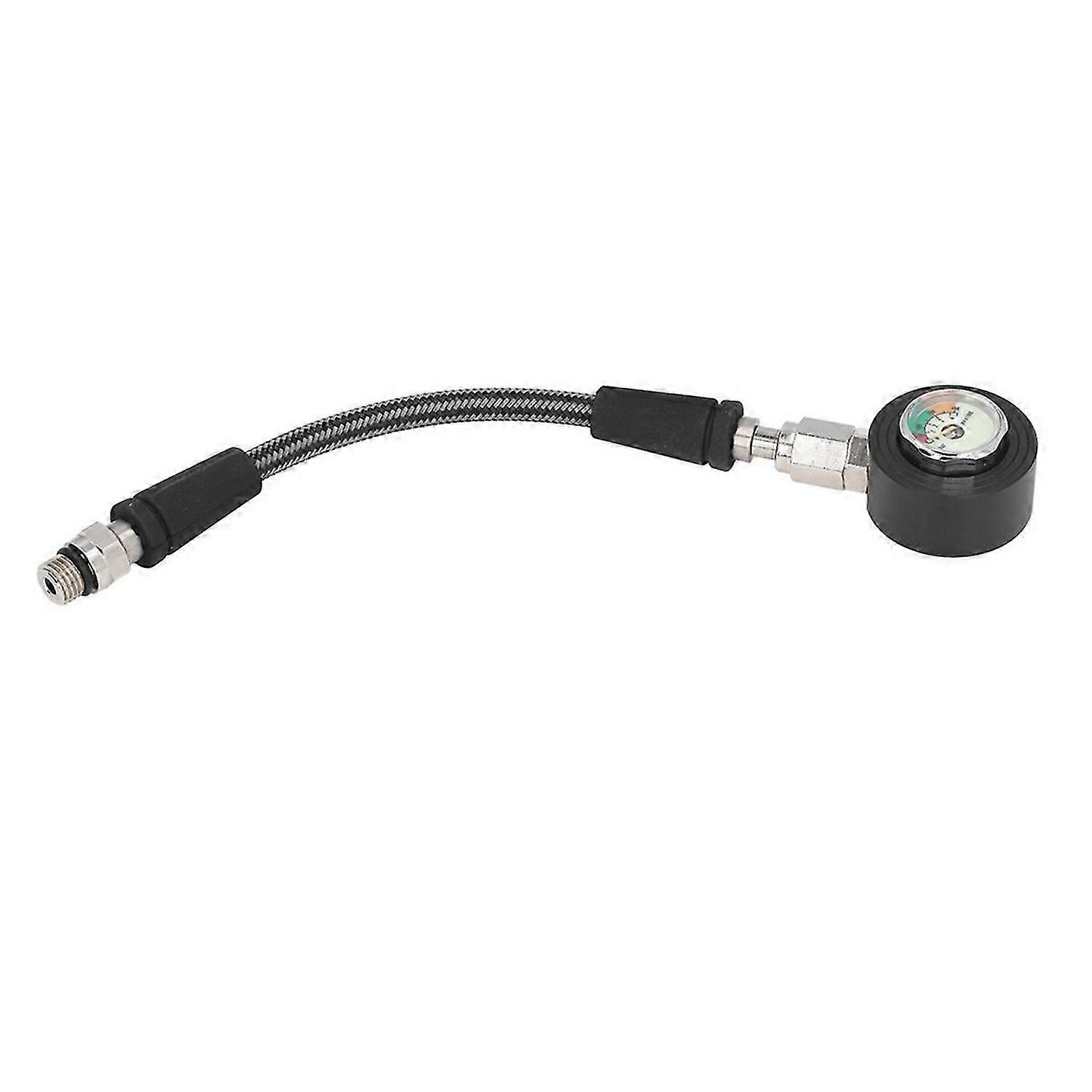Scuba Diving Pressure Gauge Luminous Submersible Pressure Gauge with High Pressure Hose for BCD Regu