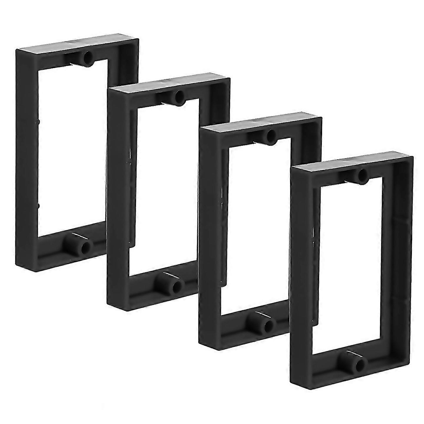 For 4pcs Single Gang Outlet Box Extenderelectrical Outlet Extender Black