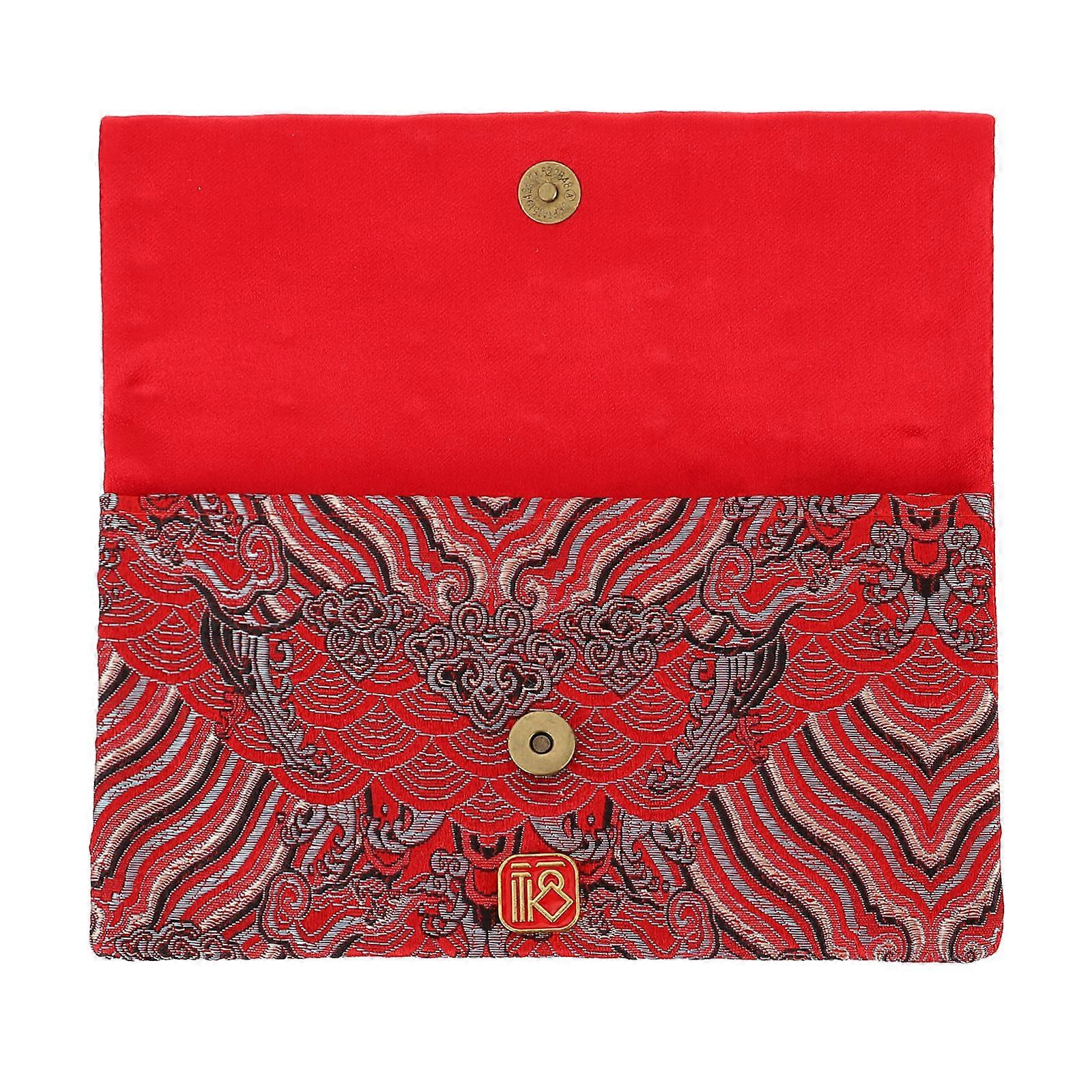 Cloth Red Envelope Money Packet for New Year Chinese Style 1Pcs