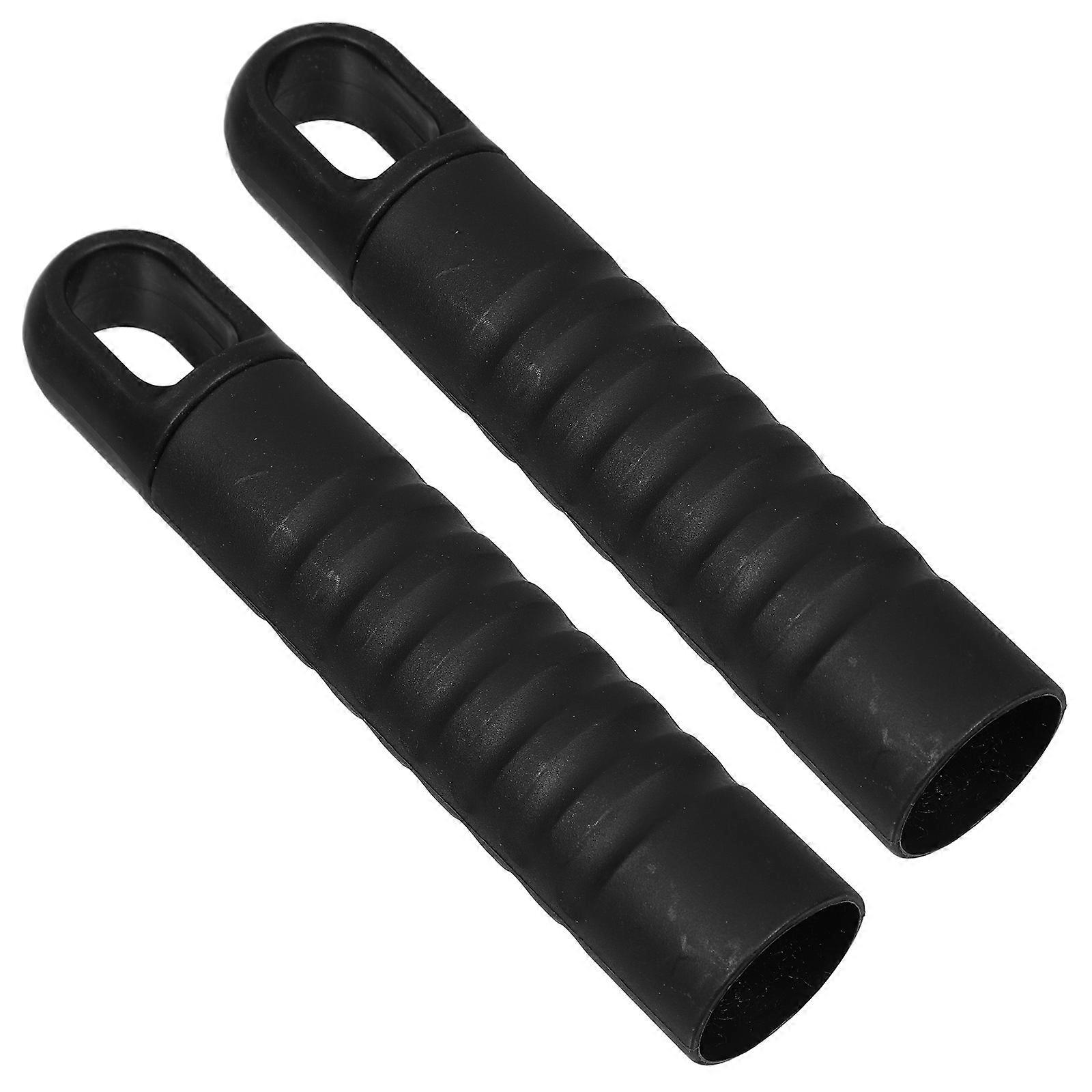 Sweeping Broom Replacement Grip for Mop Handle with 10Pcs Black Covers