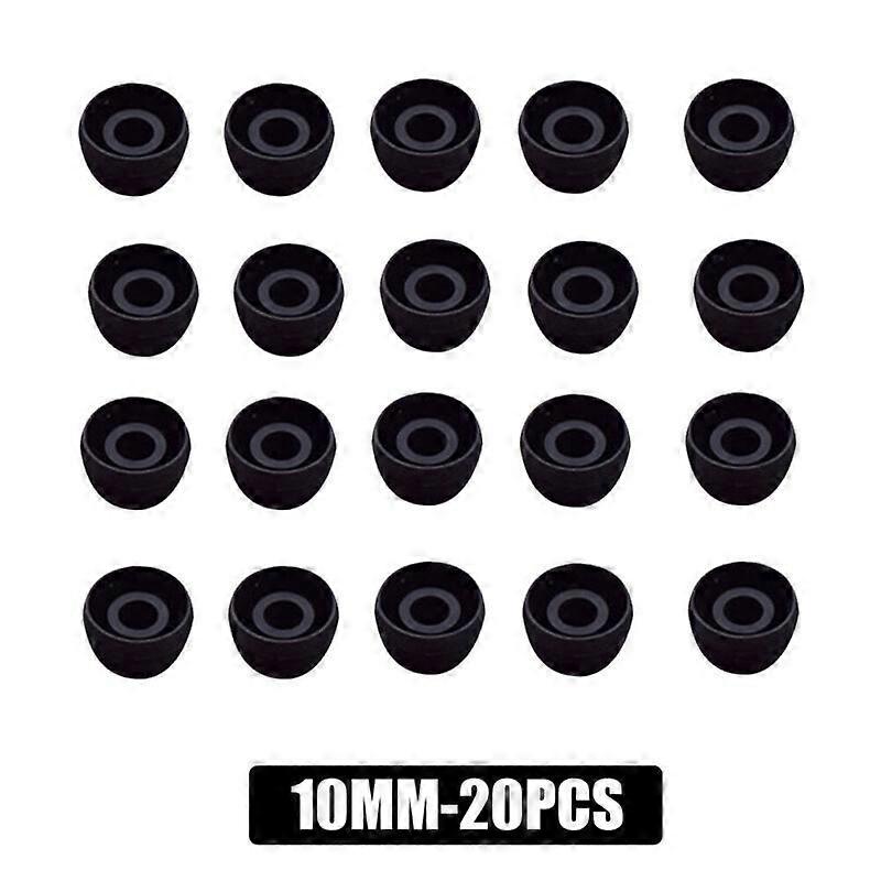 20Pcs Replacement Soft Silicone Earbuds Tips For Bluetooth Cover Earphone In-Ear