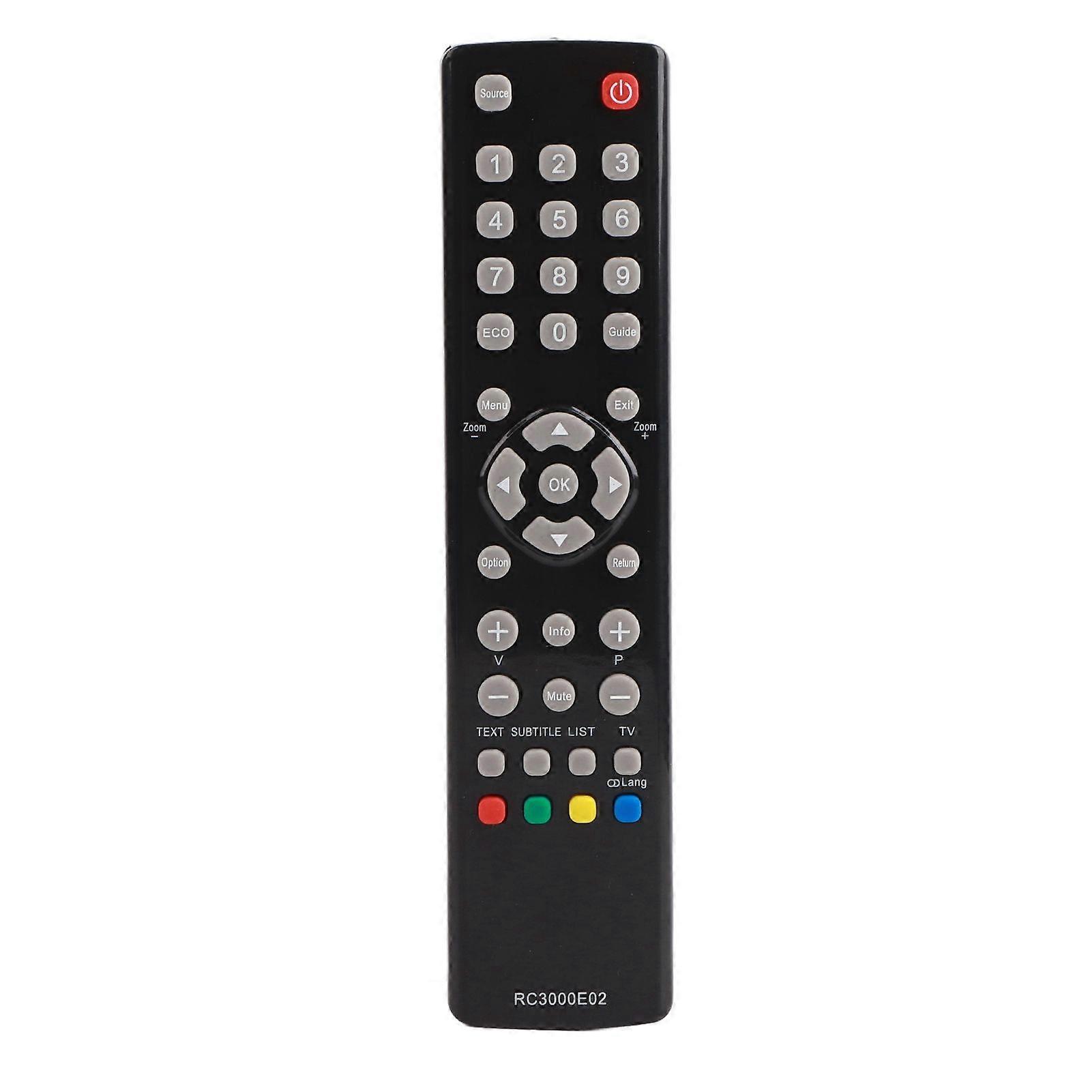 Black Remote Control Replacement for TCL RC3000E02 TV