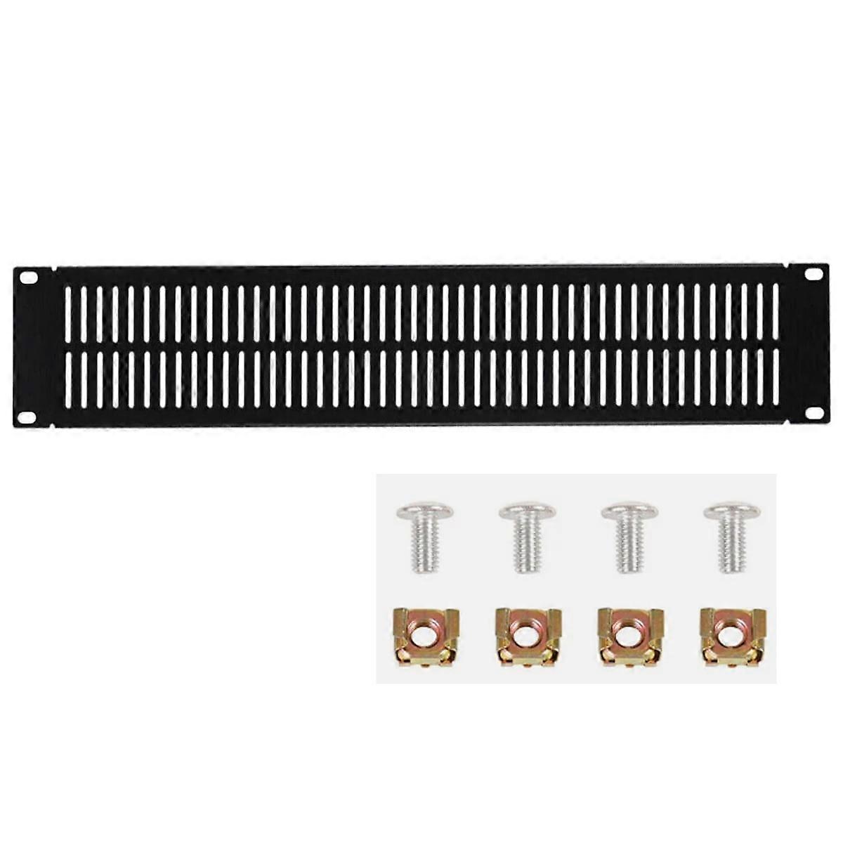 WSYW 2U Vented Blank Rack Mount Panel Spacer 19" Network Server Cabinet