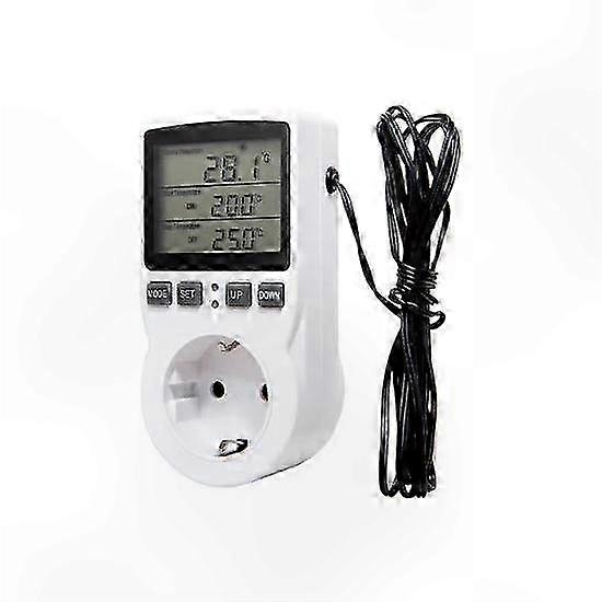 Programmable Thermostat Socket with Sensor for Temperature Regulation in Heating and Cooling Systems