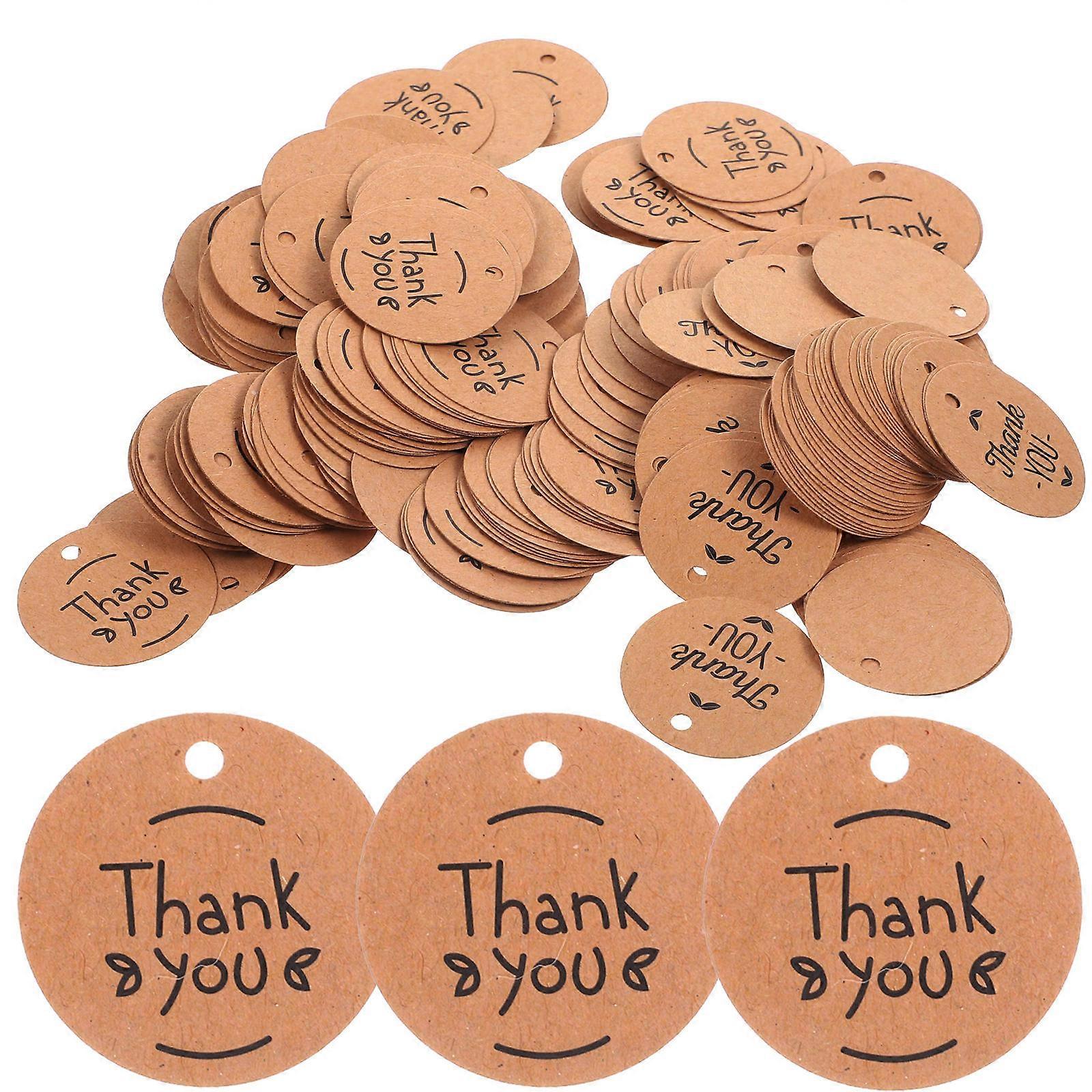 Circle-Shaped Kraft Paper Gift Tags for DIY Decoration Use 600Pcs Pack